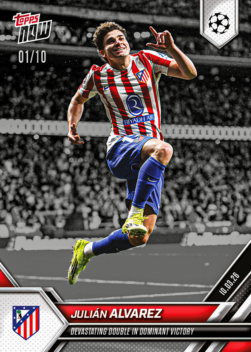 Julián Alvarez - 2025-26 UCL Topps NOW - Card 103 - PR: 696 - Image 4