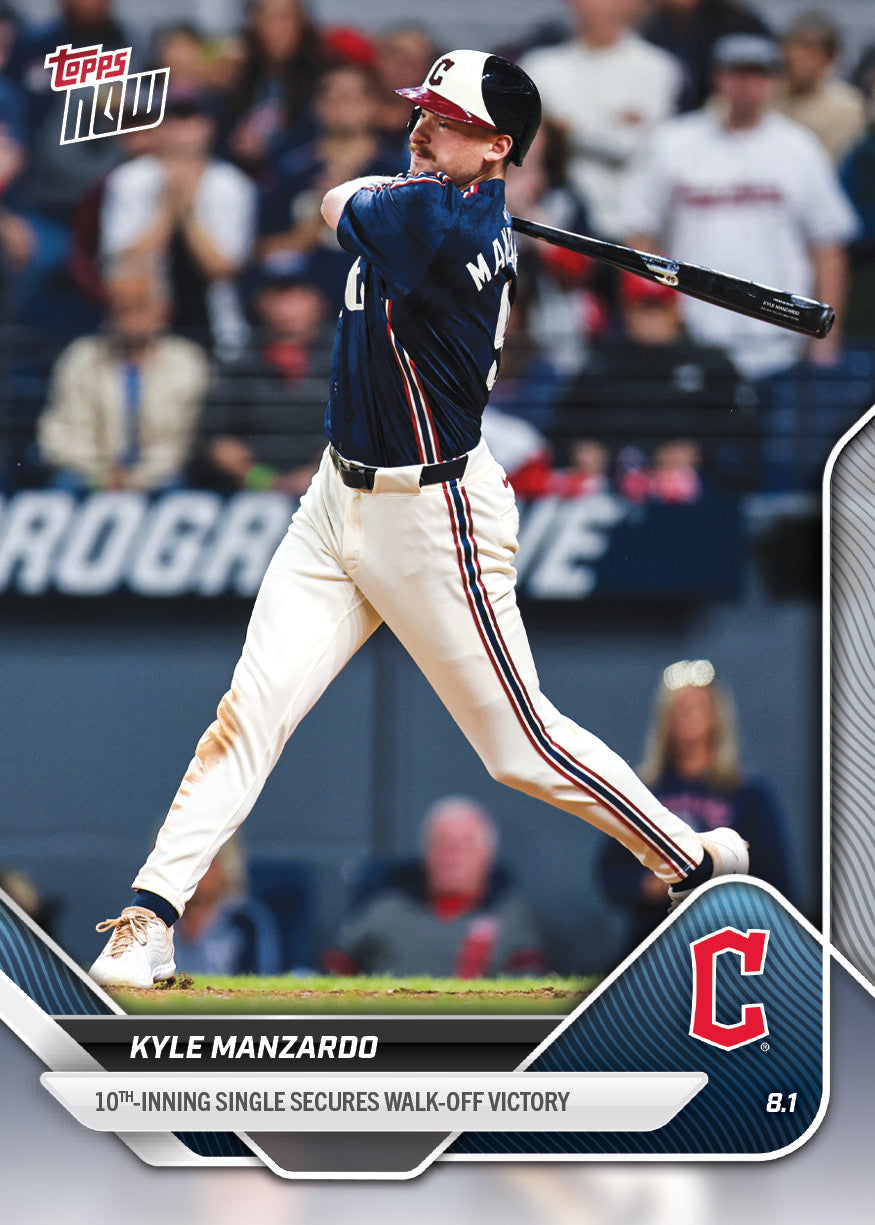 Kyle Manzardo - 2025 MLB Topps NOW - Card 495 - PR: 317