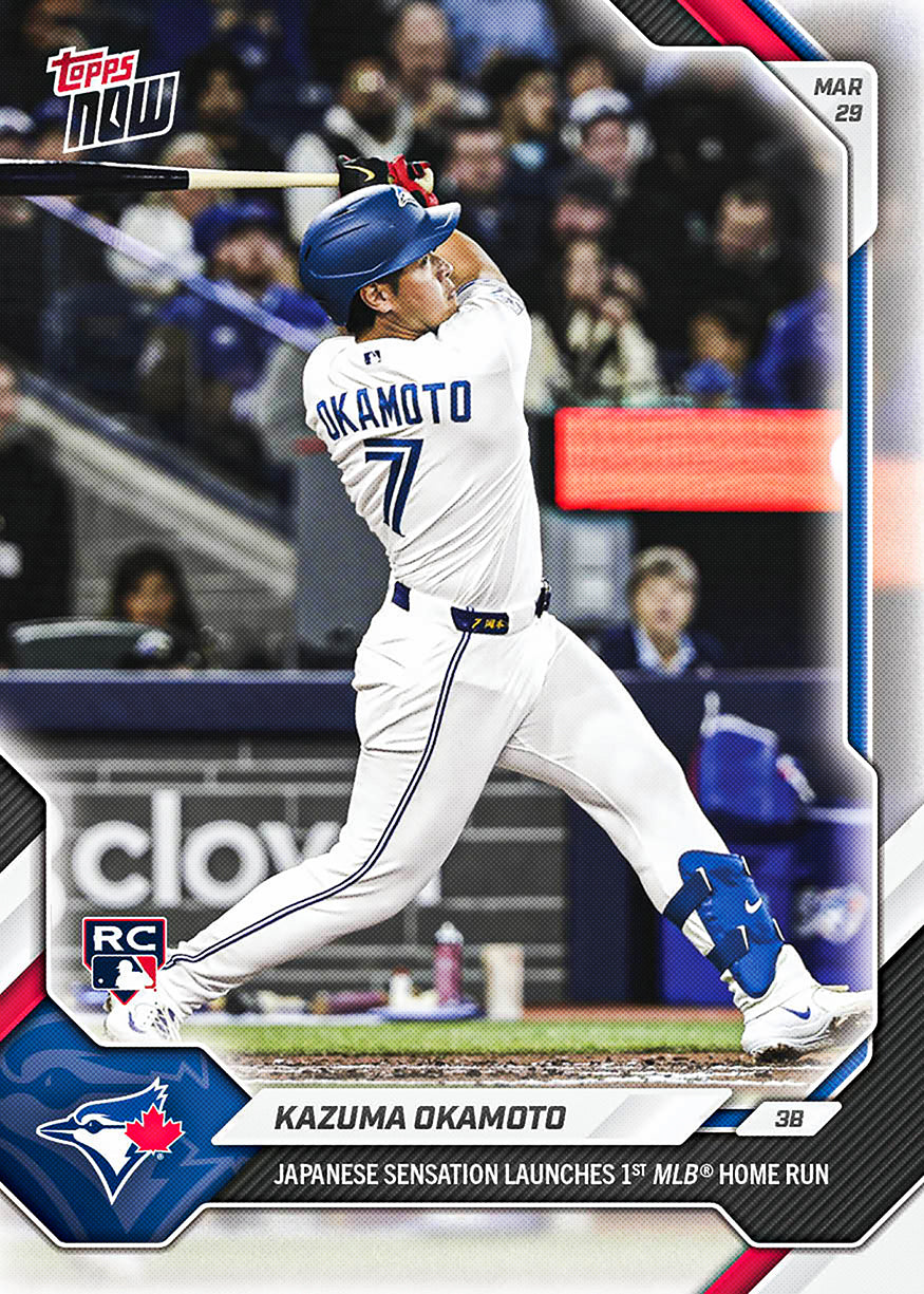 Kazuma Okamoto - 2026 MLB Topps NOW - Card 25 - PR: 8016