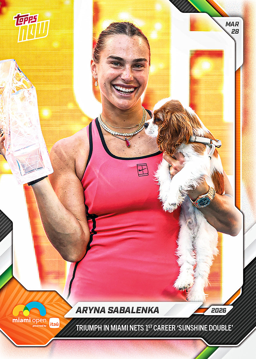 Aryna Sabalenka - 2026 Topps NOW Tennis - Card 13 - PR: 2214 - Image 3