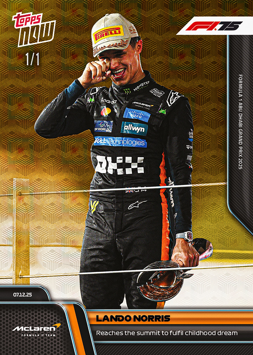 Lando Norris - 2025 Formula 1 Topps NOW - Card 87 - PR: 6698 - Image 2