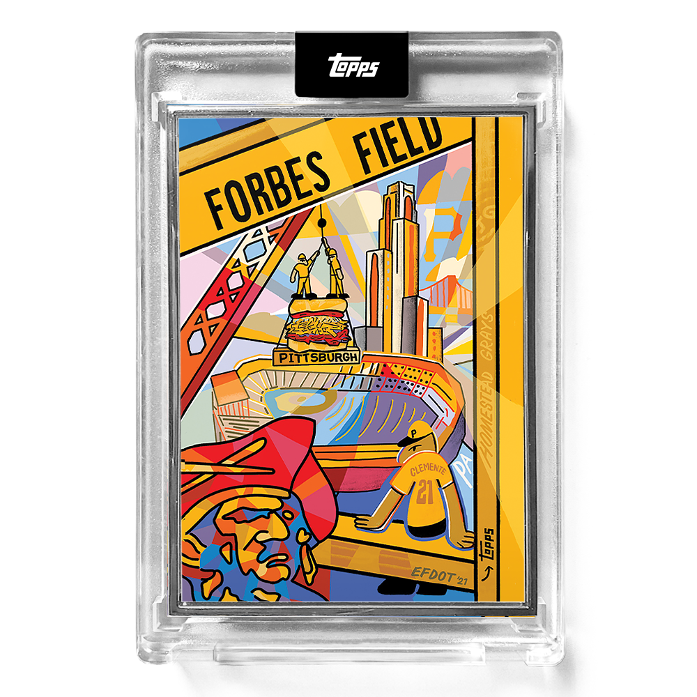 2021 Topps X Efdot Iconic Stadium Series 2 - Card 9 - Forbes Field - Artist Proof # to 50