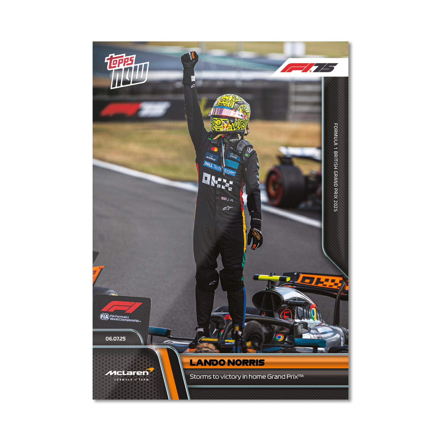 Lando Norris - 2025 Formula 1 Topps NOW - Card 50 - PR: 4282 - Image 2