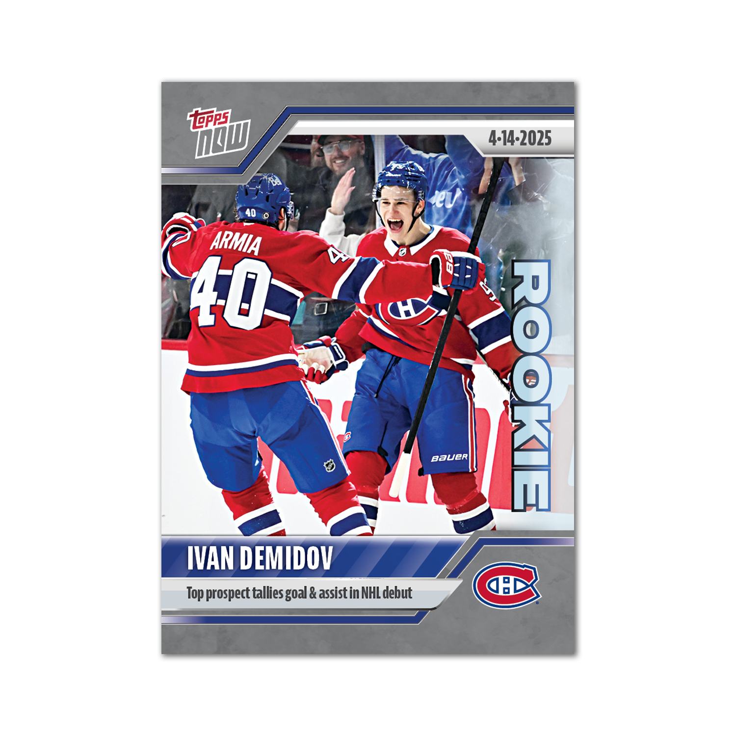 Ivan Demidov - 2024-25 NHL Topps NOW - Sticker # 159 Pack - PR: 1175