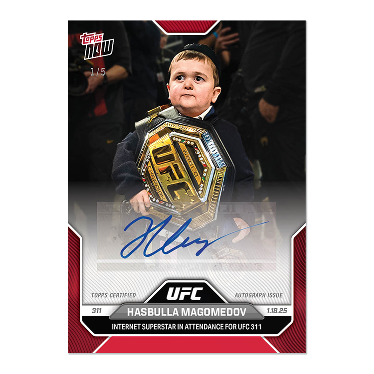 Hasbulla Magomedov - 2025 UFC Topps NOW - Card 4 - LOOK FOR AUTOS - PR: 5508 - Image 2