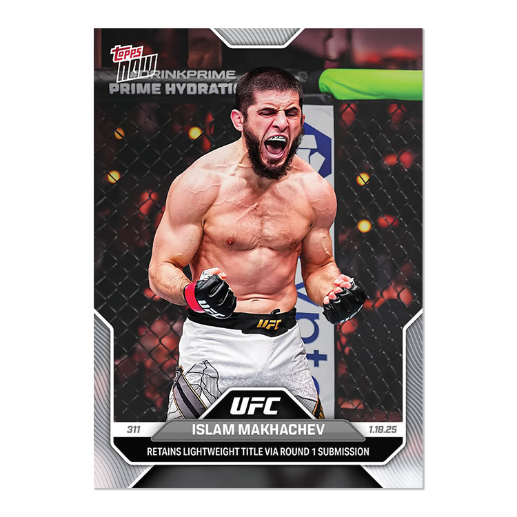 Islam Makhachev - 2025 UFC Topps NOW - Card 1 - PR: 966