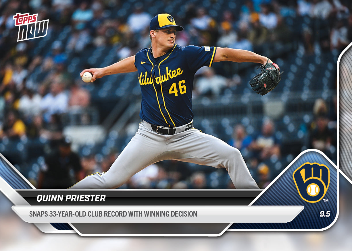 Quinn Priester - 2025 MLB Topps NOW - Card 661 - PR: 573