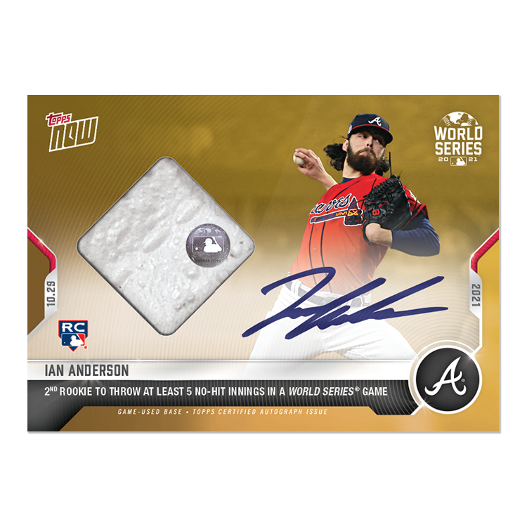 On-Card Auto-Relic # to 1 - Ian Anderson - 2021 MLB TOPPS NOW Card 1019F