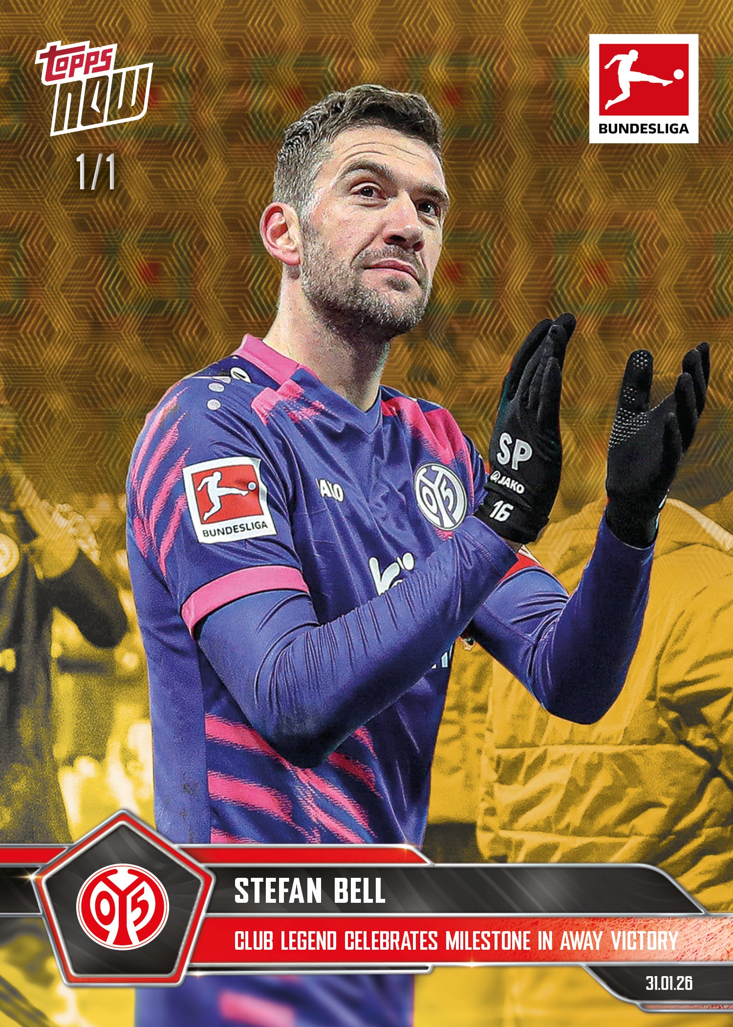 Stefan Bell - 2025-26 Bundesliga Topps NOW - Card 112 - PR: 89 - Image 2
