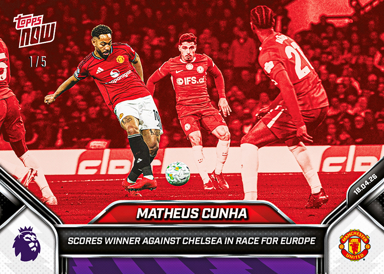 Matheus Cunha - 2025-26 Premier League Topps NOW - Card 174 - PR: 760 - Image 3