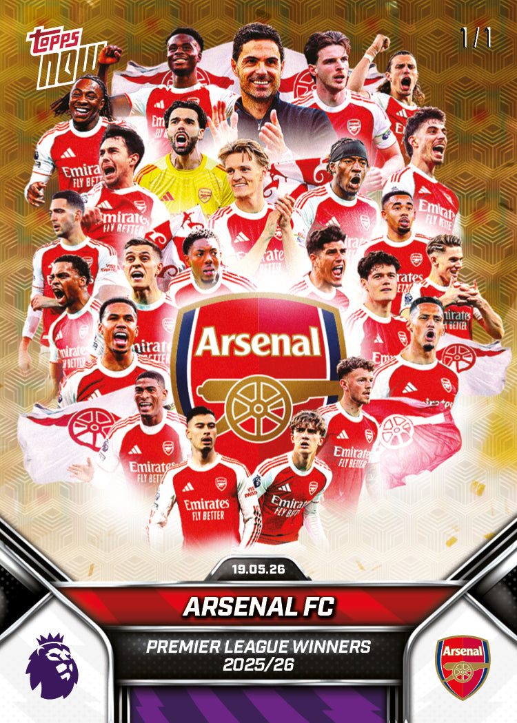 Arsenal FC - 2025-26 Premier League Topps NOW - Card 199 - PR: 34688 - Image 2