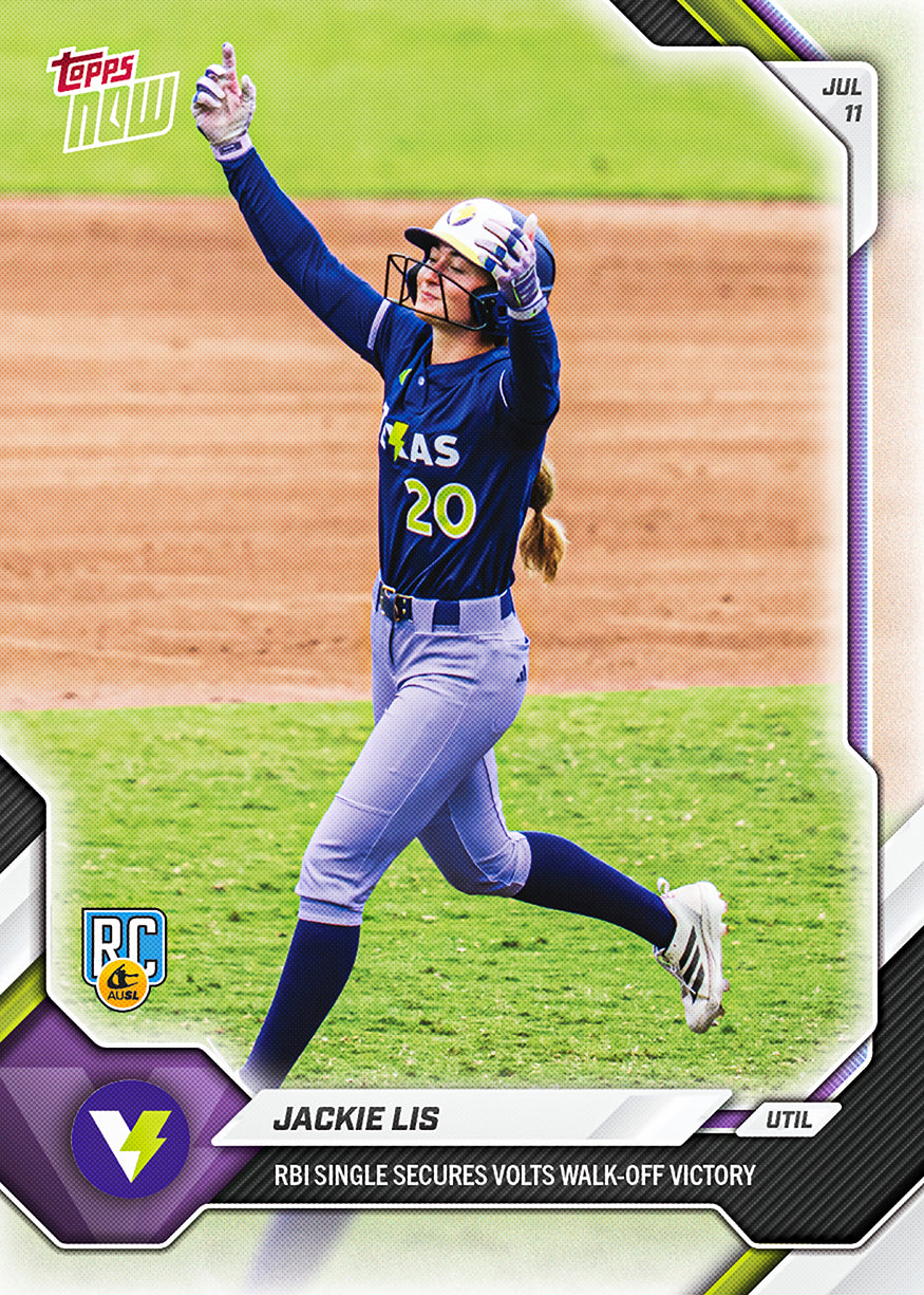 Jackie Lis - 2026 AUSL Topps NOW - Card 37 - PR: 1005