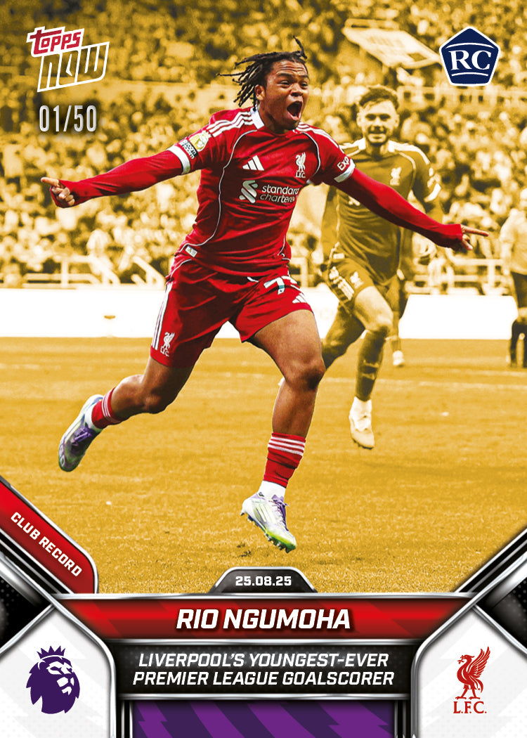 Rio Ngumoha - 2025-26 Premier League Topps NOW - Card 11 - LOOK FOR AUTO - PR: 11401 - Image 7