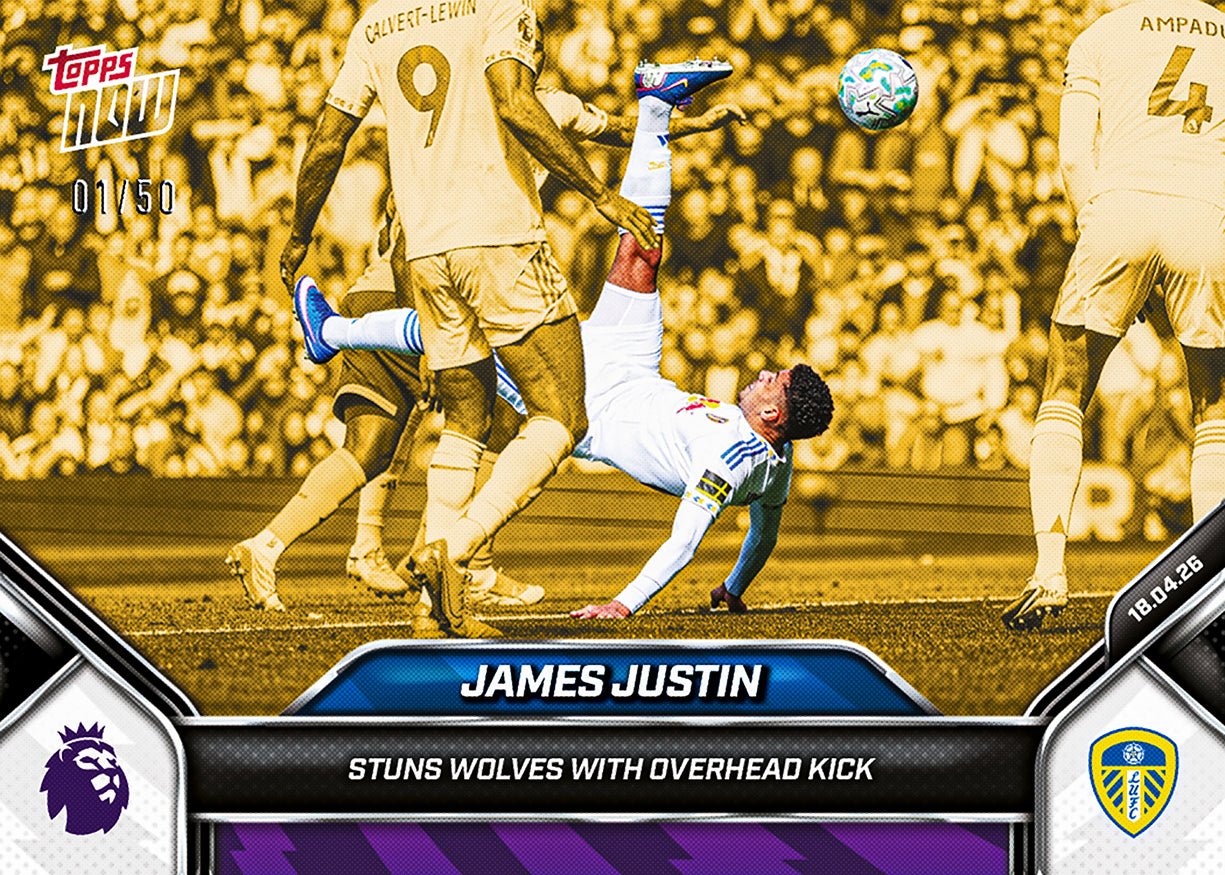 James Justin - 2025-26 Premier League Topps NOW - Card 173 - PR: 244 - Image 6
