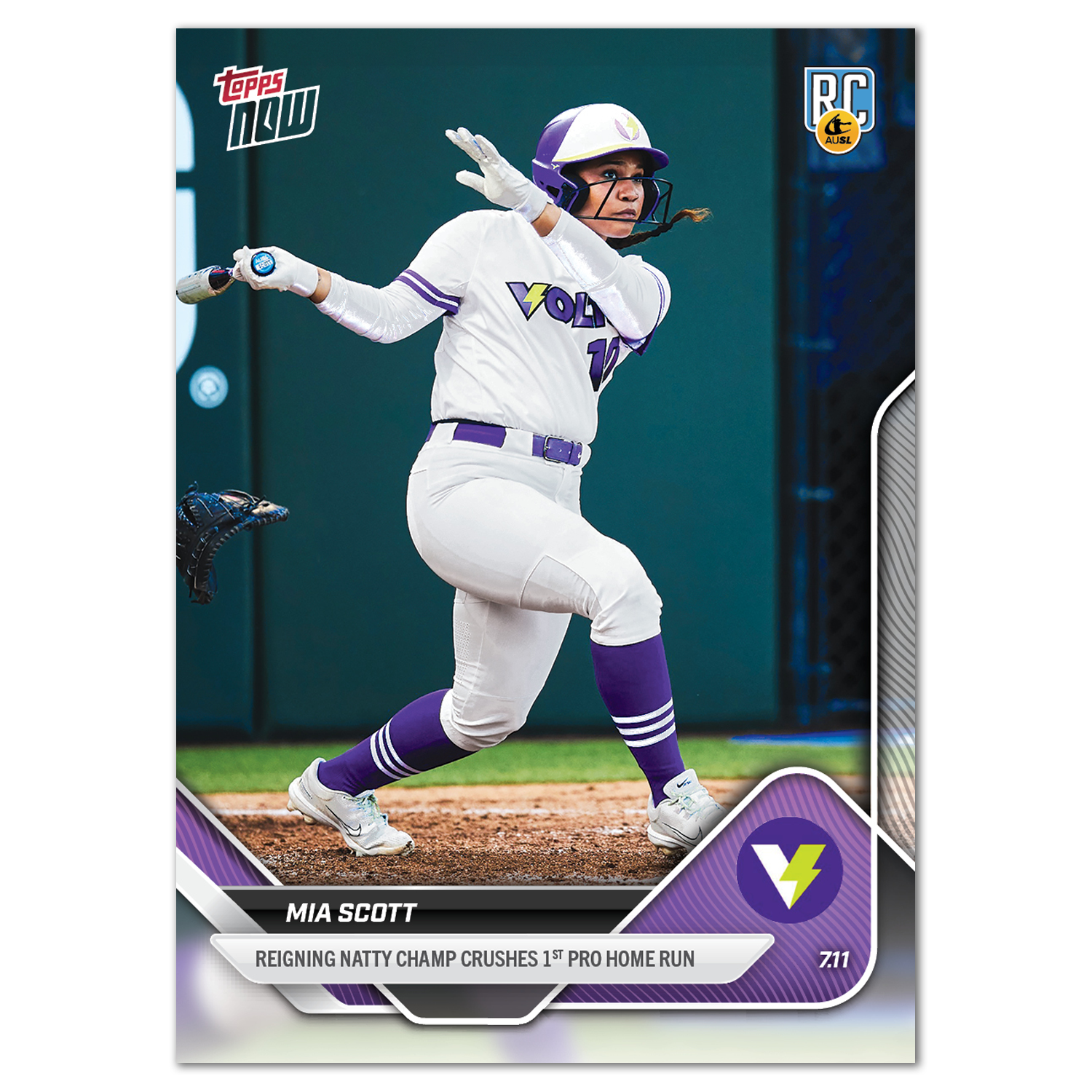 Mia Scott - 2025 AUSL Topps NOW - Card 17 - LOOK FOR AUTOS - PR: 1290