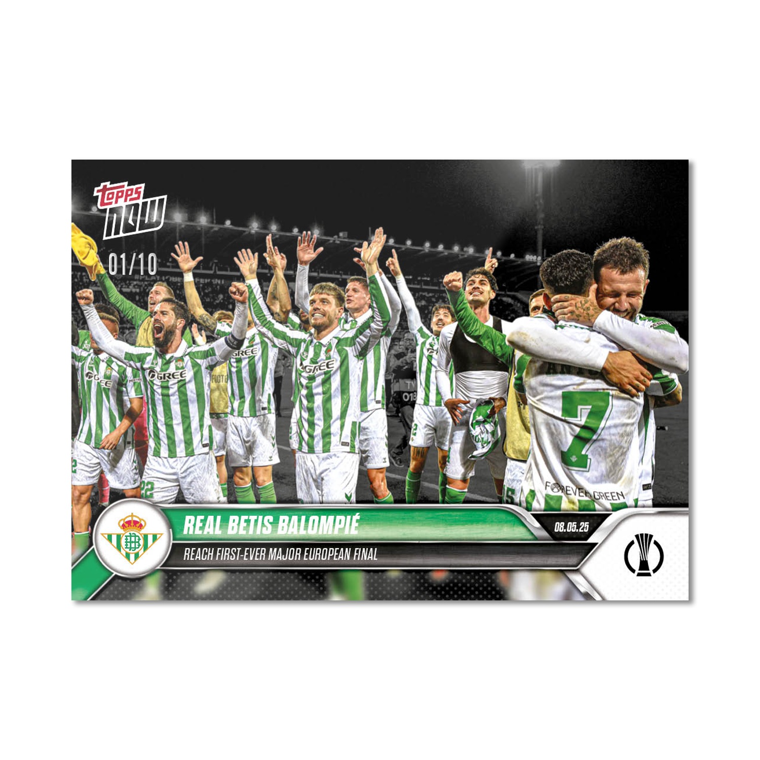Real Betis Balompié - 2024-25 UECL Topps NOW - Card 11 - PR: 265 - Image 4