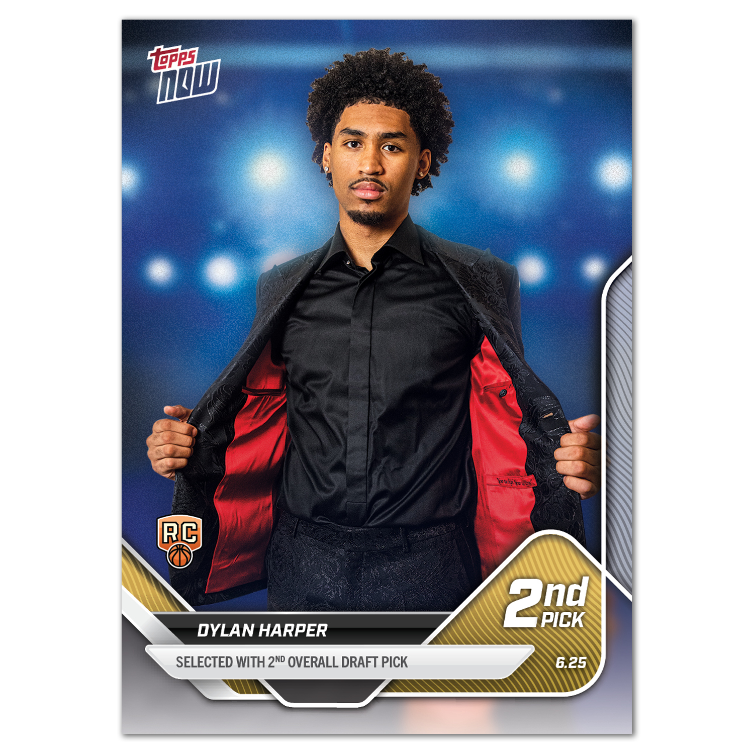 Dylan Harper - 2025 Topps NOW Basketball - Card D2 - LOOK FOR AUTOS - PR: 11,207
