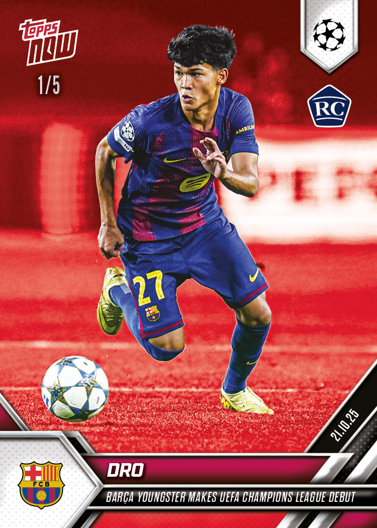 Dro - 2025-26 UCL Topps NOW - Card 31 - PR: 2889 - Image 3