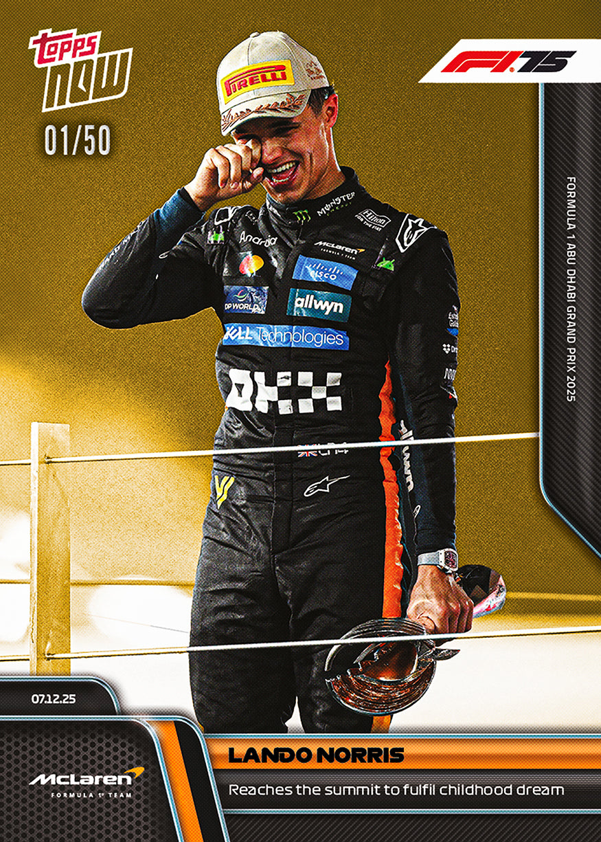Lando Norris - 2025 Formula 1 Topps NOW - Card 87 - PR: 6698 - Image 6