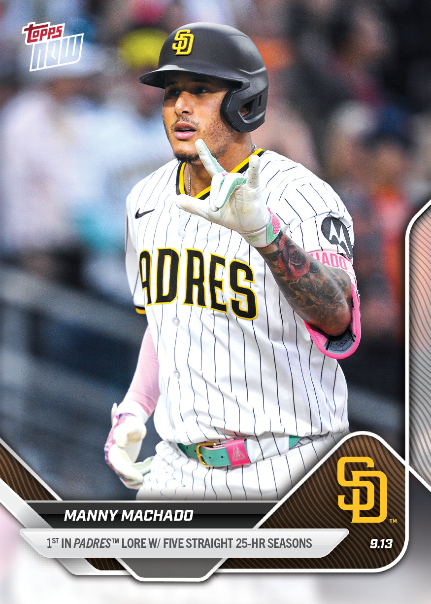 Manny Machado - 2025 MLB Topps NOW - Card 709 - PR: 638