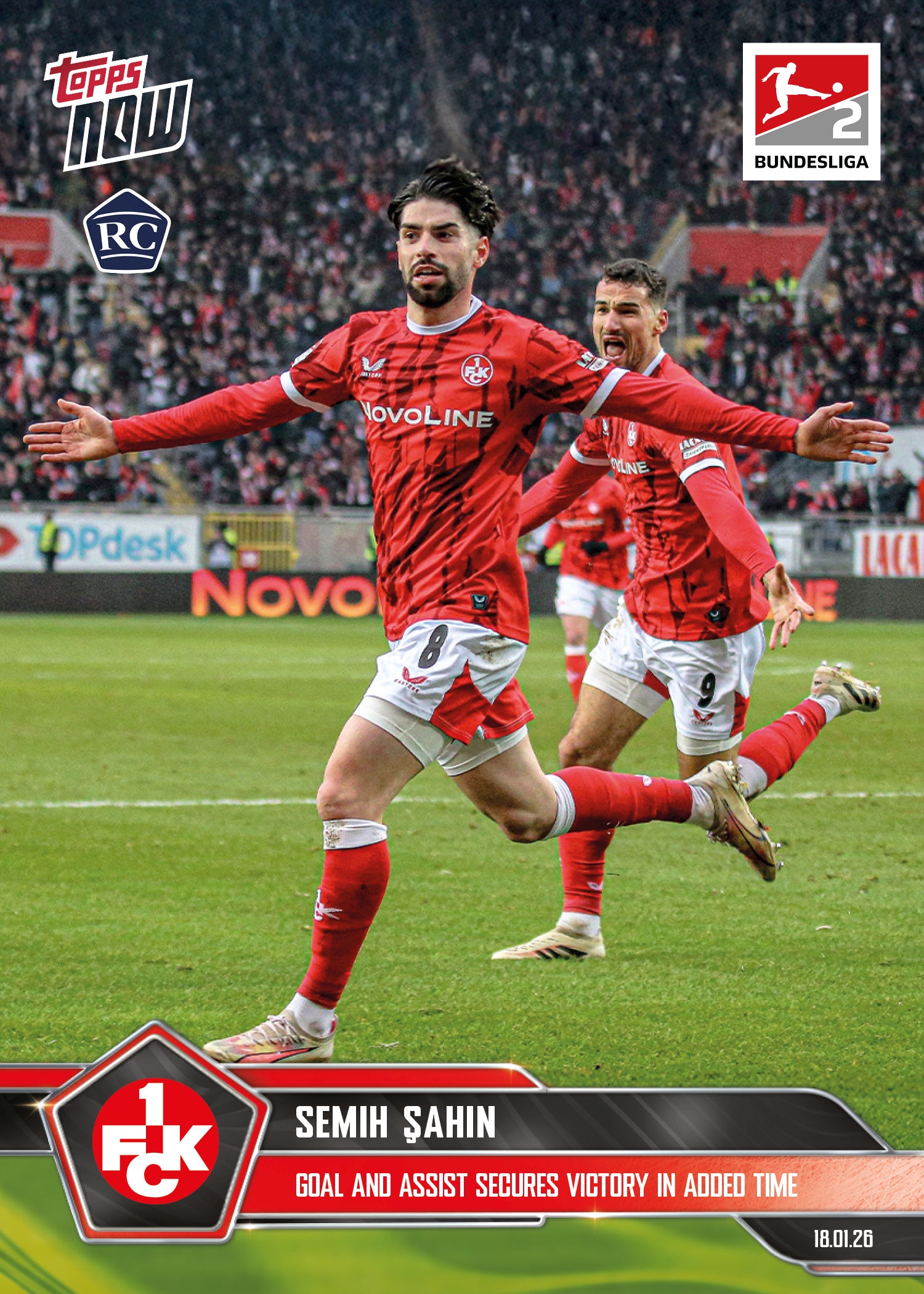 Semih Şahin - 2025-26 Bundesliga Topps NOW - Card 104 - PR: 448