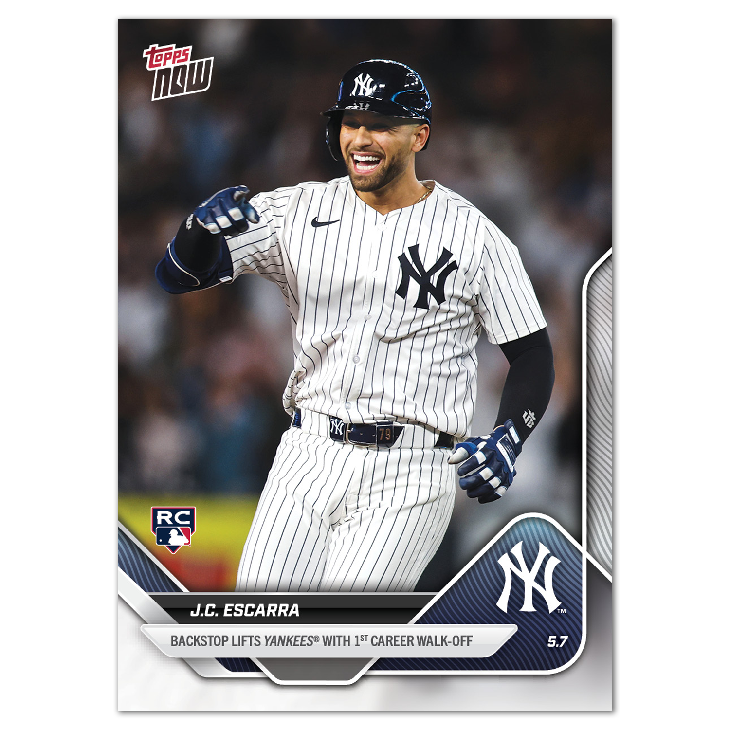 J.C. Escarra - 2025 MLB Topps NOW - Card 153 - PR: 1247