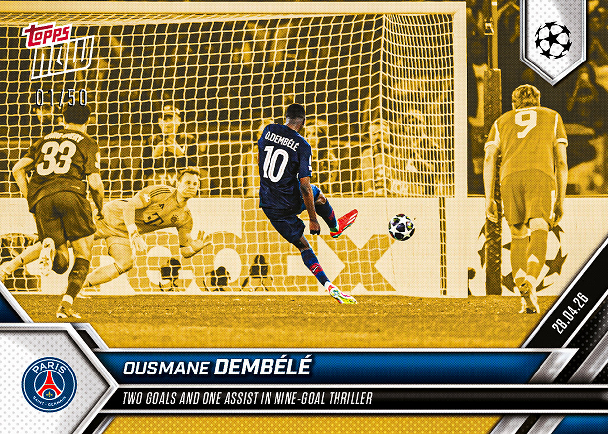 Ousmane Dembélé - 2025-26 UCL Topps NOW - Card 129 - PR: 424 - Image 6