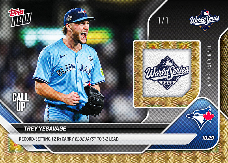 Alternative view of Trey Yesavage - 2025 MLB Topps NOW - Card 913 - PR: 14898