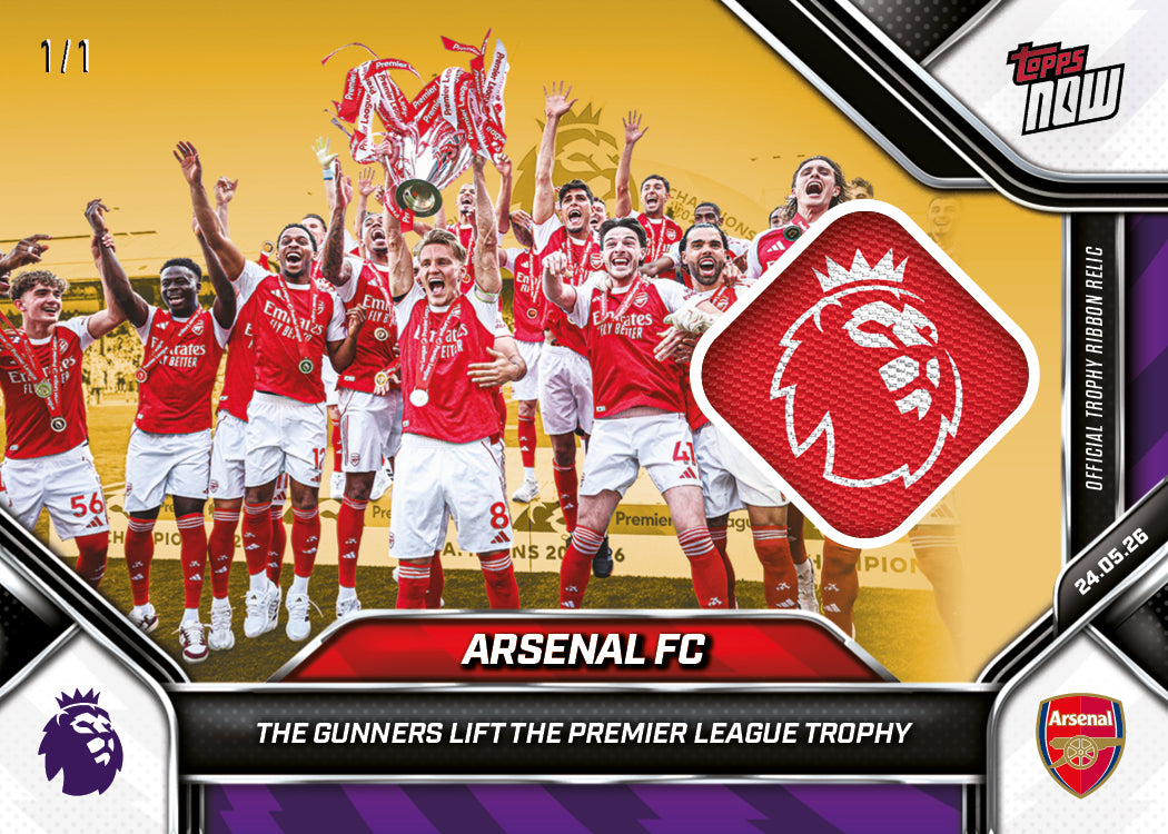 Arsenal FC - 2025-26 Premier League Topps NOW - Card 200 - PR: 9165 - Image 2