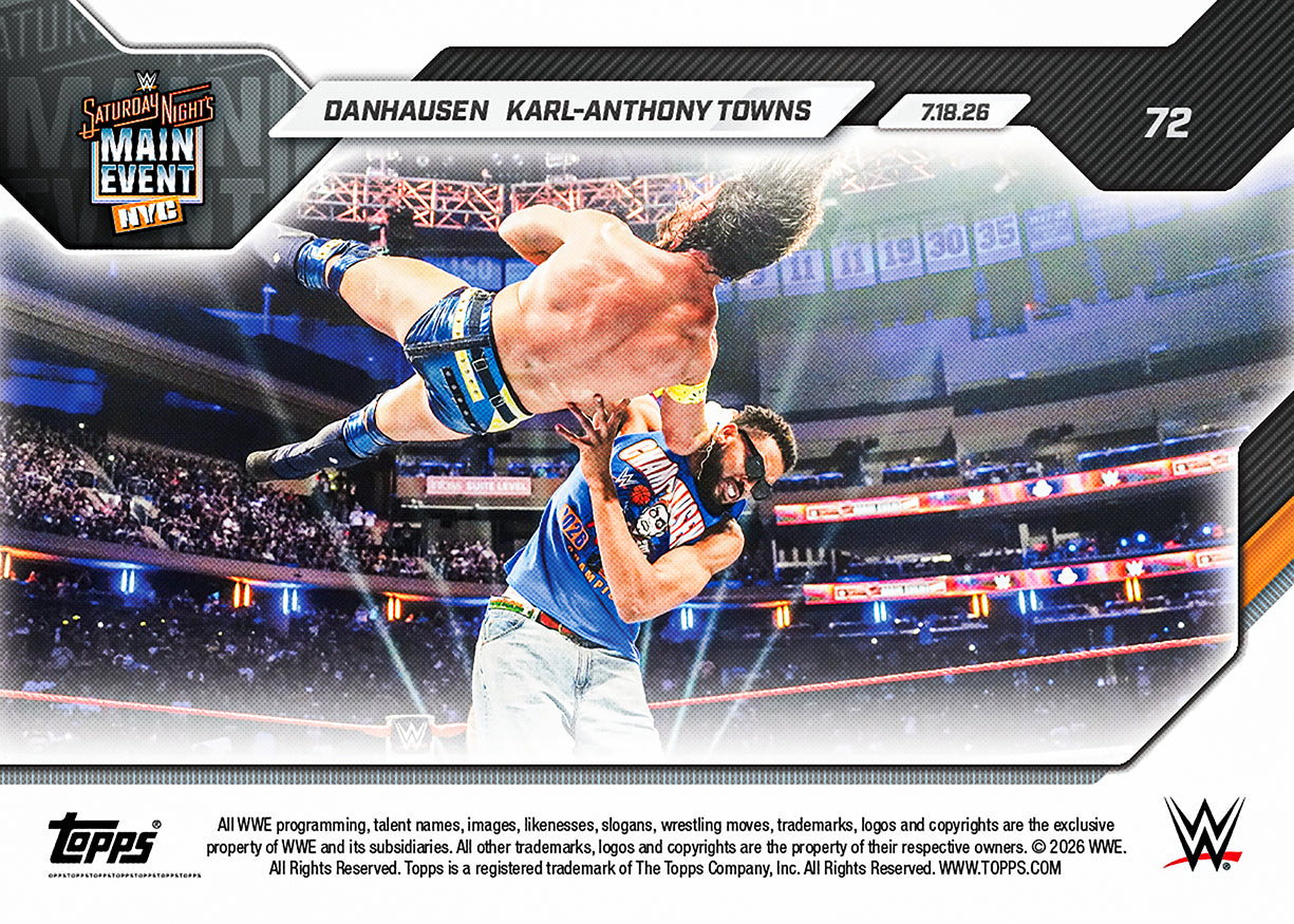 Danhausen/Karl-Anthony Towns - 2026 WWE Topps NOW - Card 72 - PR: 3491 - Image 3