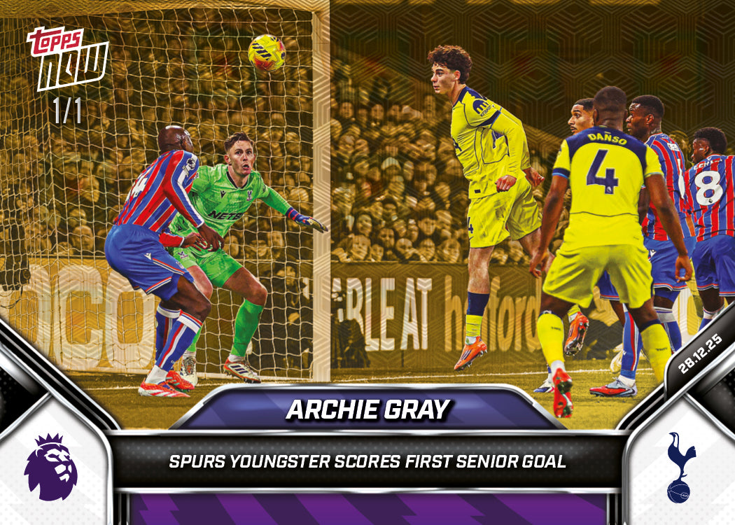 Archie Gray - 2025-26 Premier League Topps NOW - Card 90 - PR: 522 - Image 2
