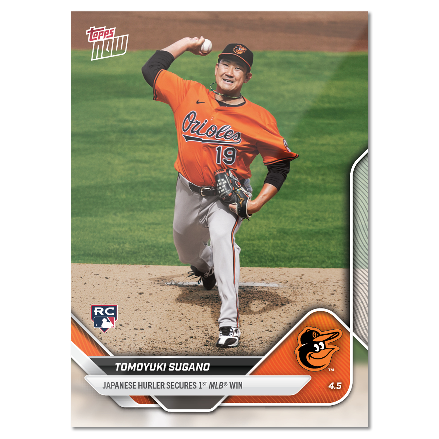 Tomoyuki Sugano - 2025 MLB Topps NOW - Card 43 - PR: 1793