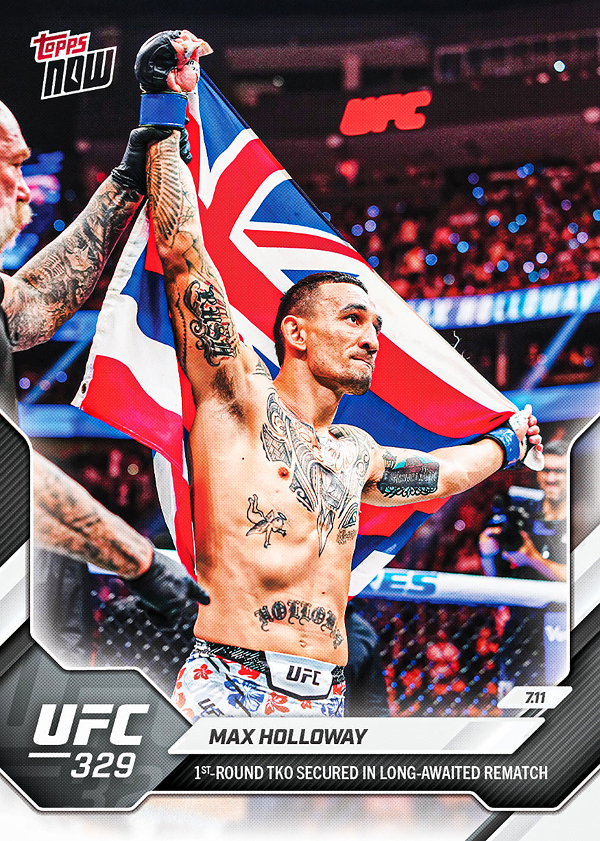 Max Holloway - 2026 UFC Topps NOW - Card 25 - PR: 2346