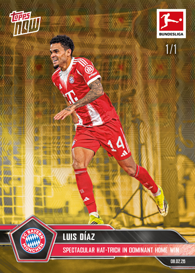 Luis Díaz - 2025-26 Bundesliga Topps NOW - Card 120 - PR: 469 - Image 2