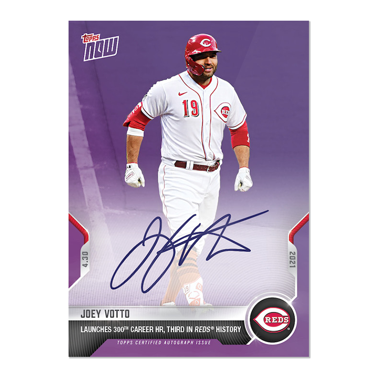 On-Card Auto # to 25 - Joey Votto - 2021 MLB TOPPS NOW Card 149C