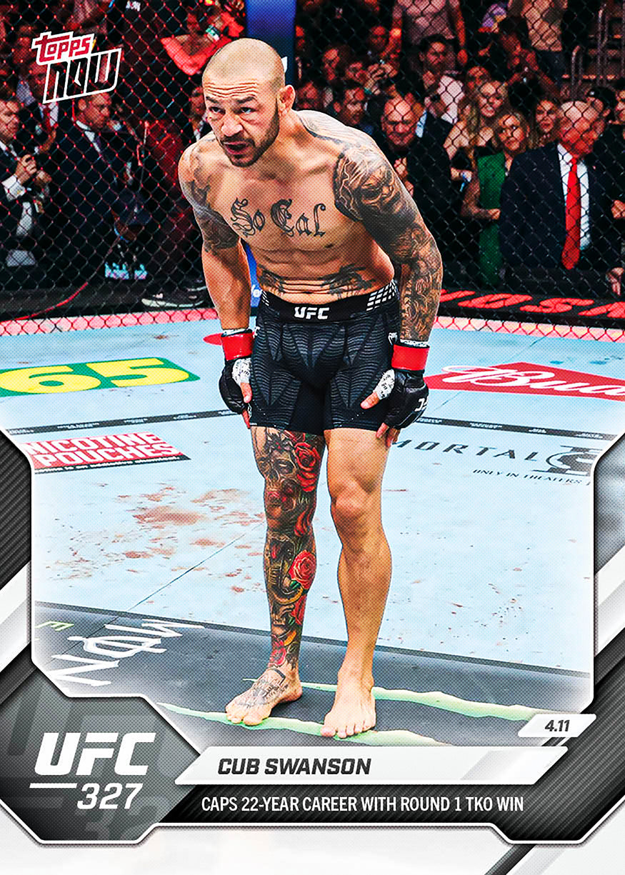 Cub Swanson - 2026 UFC Topps NOW - Card 14 - PR: 860 - Image 3