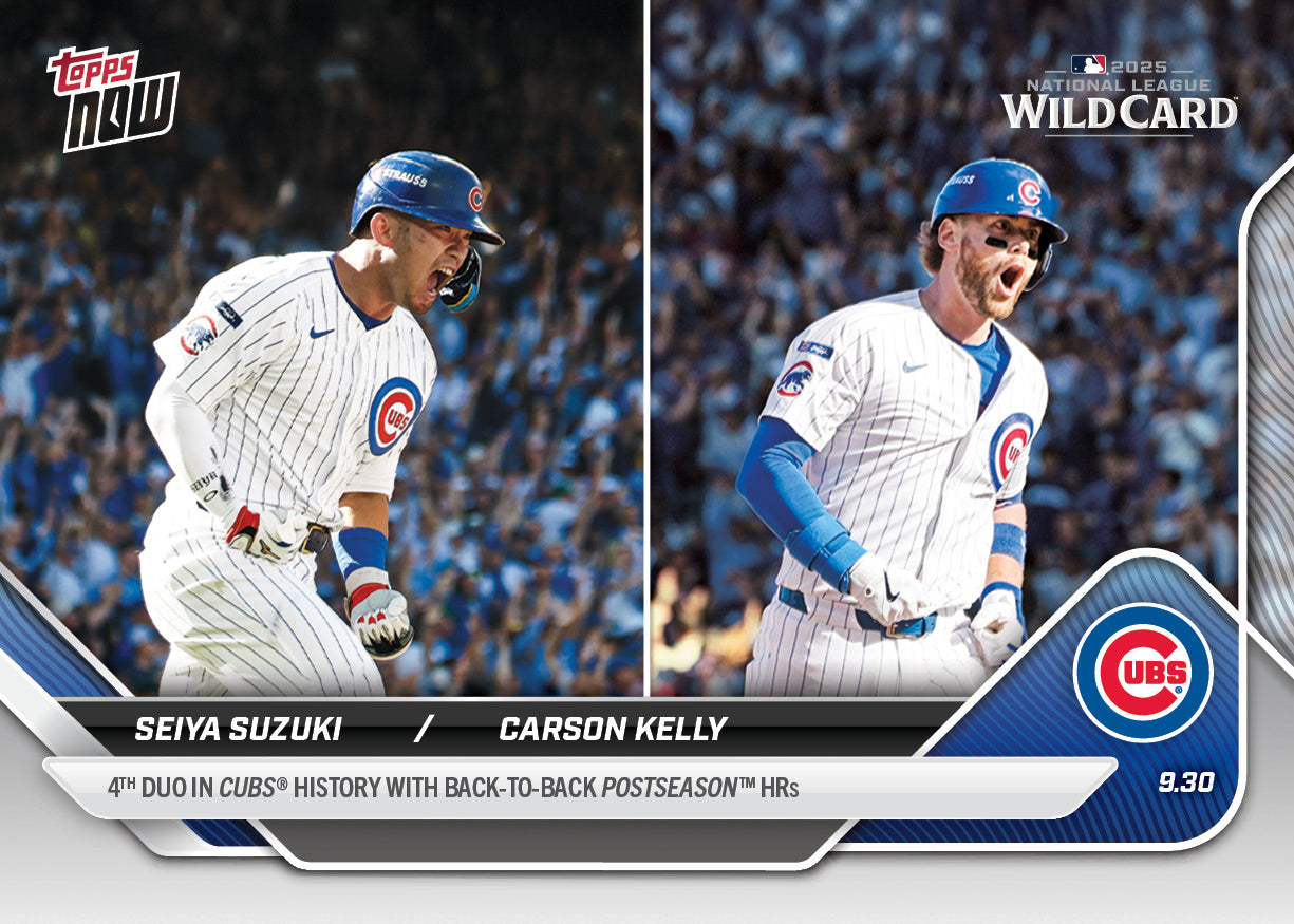 Seiya Suzuki / Carson Kelly - 2025 MLB Topps NOW - Card 799 - PR: 1044