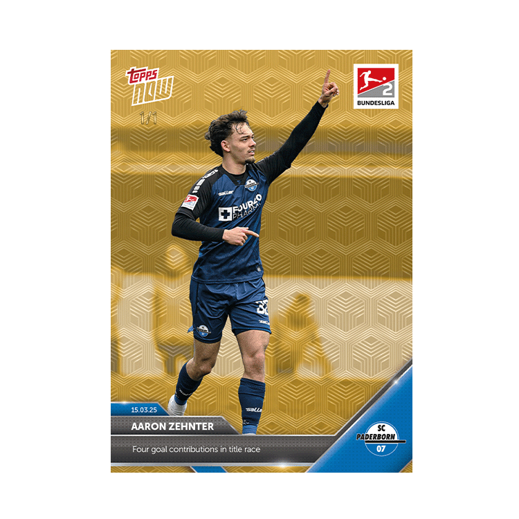 Aaron Zehnter - 2024-25 Bundesliga Topps NOW Card 144 - PR: 136 - Image 3