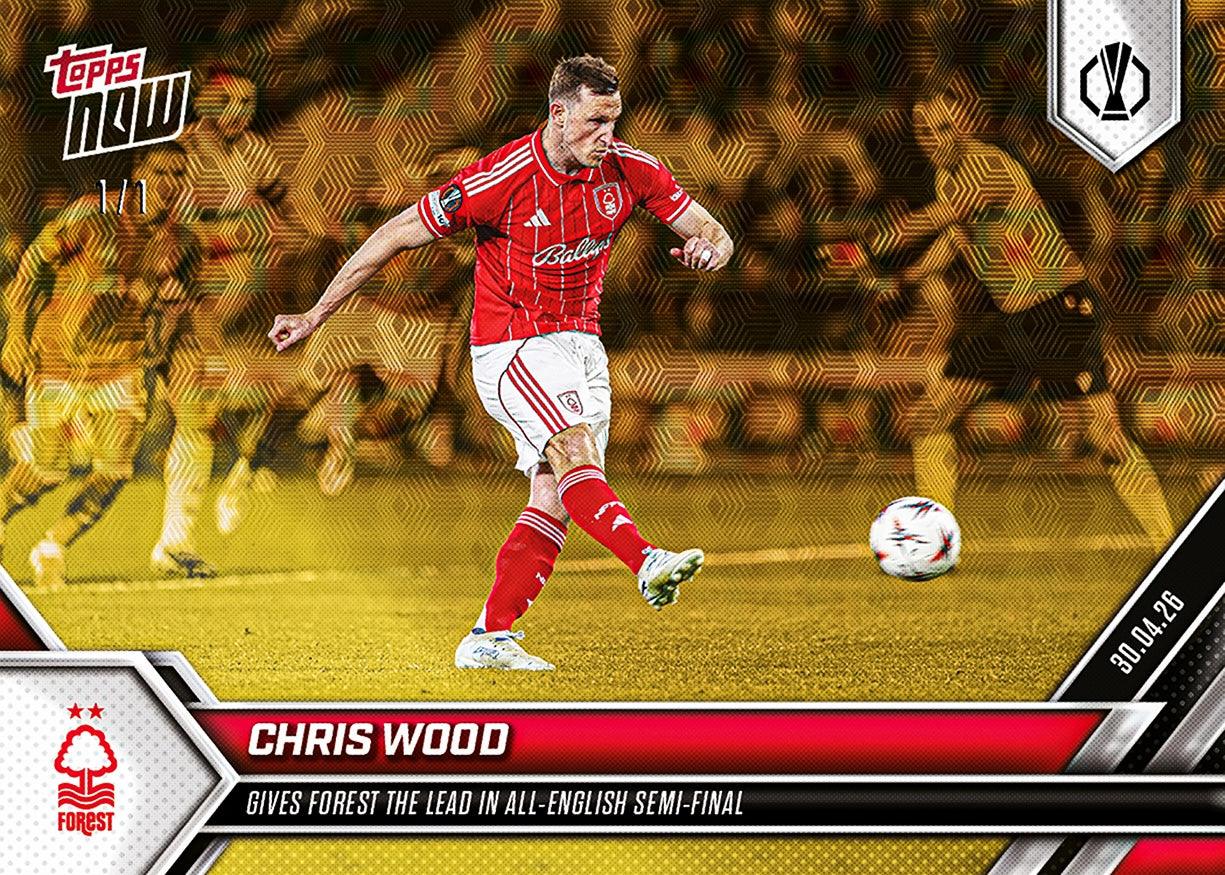 Chris Wood - 2025-26 UEL Topps NOW - Card 29 - PR: 188 - Image 2