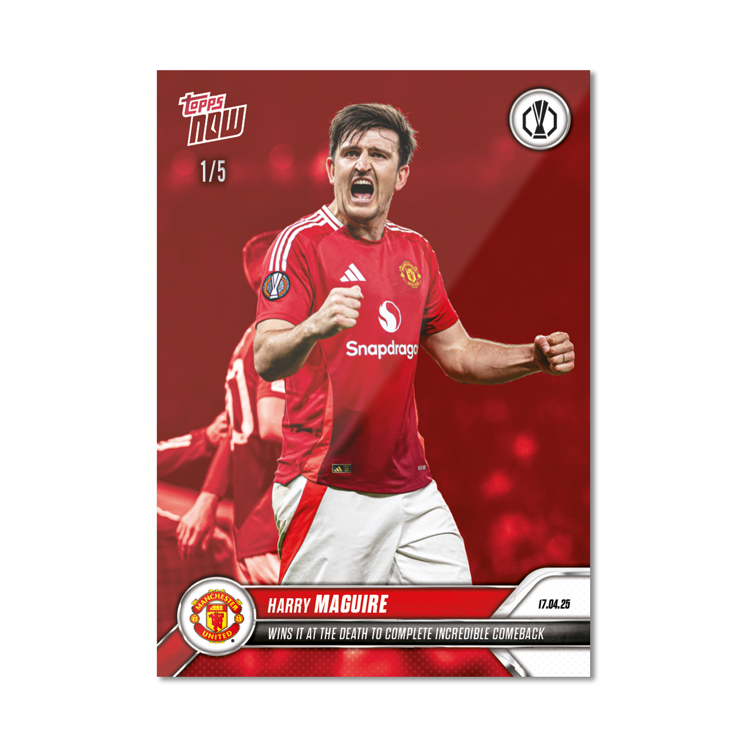 Harry Maguire - 2024-25 UEL Topps NOW Card 29 - PR: 714 - Image 4