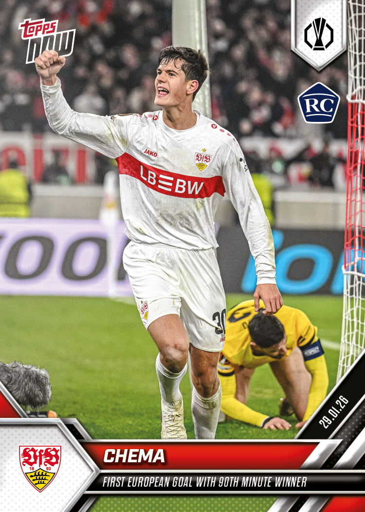 Chema - 2025-26 UEL Topps NOW - Card 17 - PR: 444