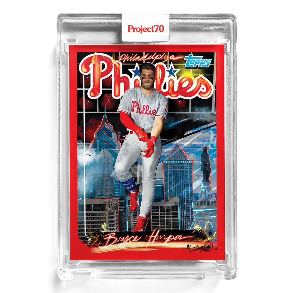 Topps Project70 Card 15 - 1999 Bryce Harper by King Saladeen - Print Run: 3248
