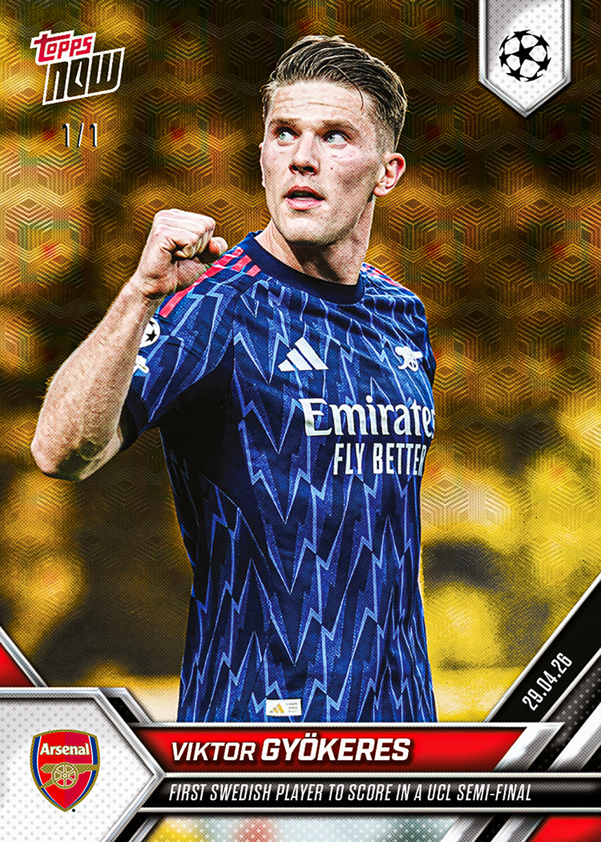 Viktor Gyökeres - 2025-26 UCL Topps NOW - Card 131 - PR: 1070 - Image 2