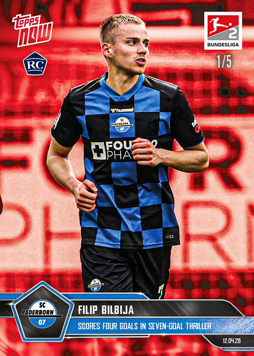 Filip Bilbija - 2025-26 Bundesliga Topps NOW - Card 171 - PR: 332 - Image 3