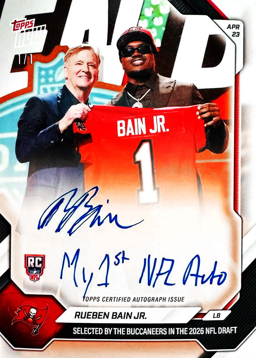 Alternative view of Rueben Bain Jr. - 2026 NFL Topps NOW - Card RBAI - PR: 2482