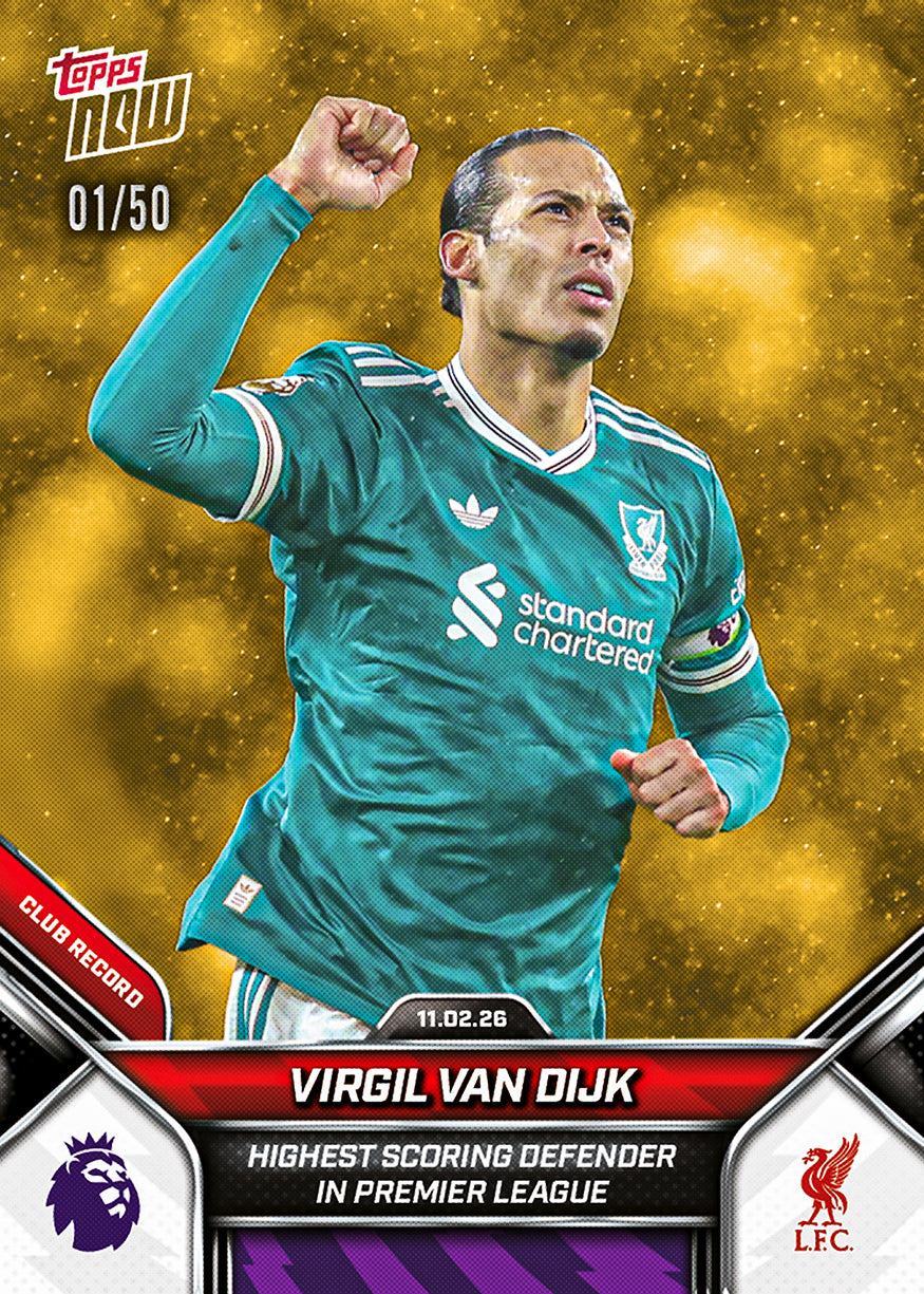 Virgil van Dijk - 2025-26 Premier League Topps NOW - Card 138 - PR: 972 - Image 6