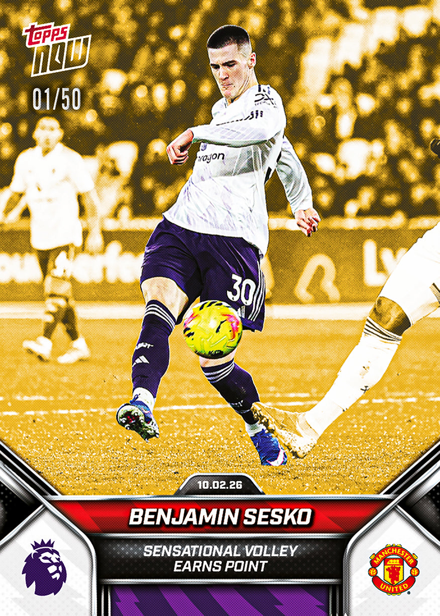 Benjamin Sesko - 2025-26 Premier League Topps NOW - Card 137 - PR: 462 - Image 6