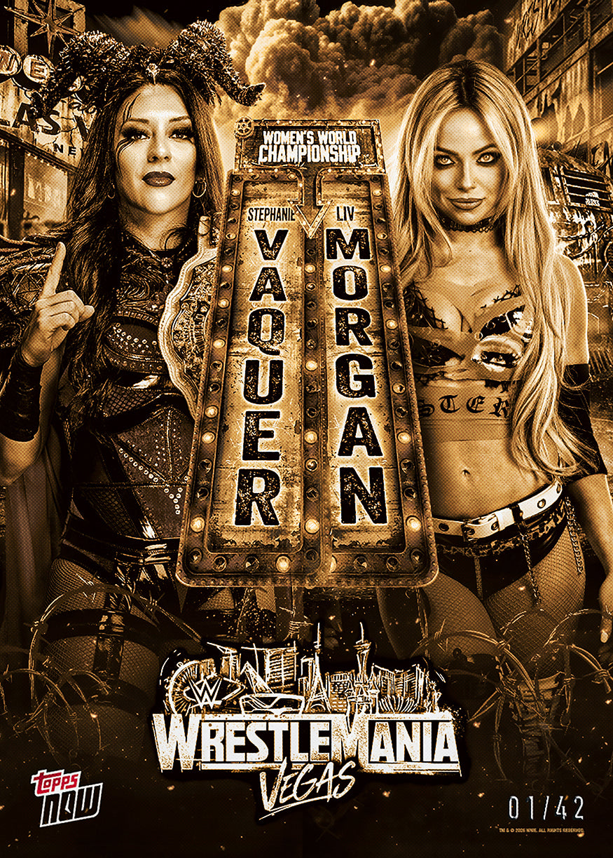 Stephanie Vaquer / Liv Morgan - 2026 WWE Topps NOW - Card WMV1 - PR: 2377 - Image 2