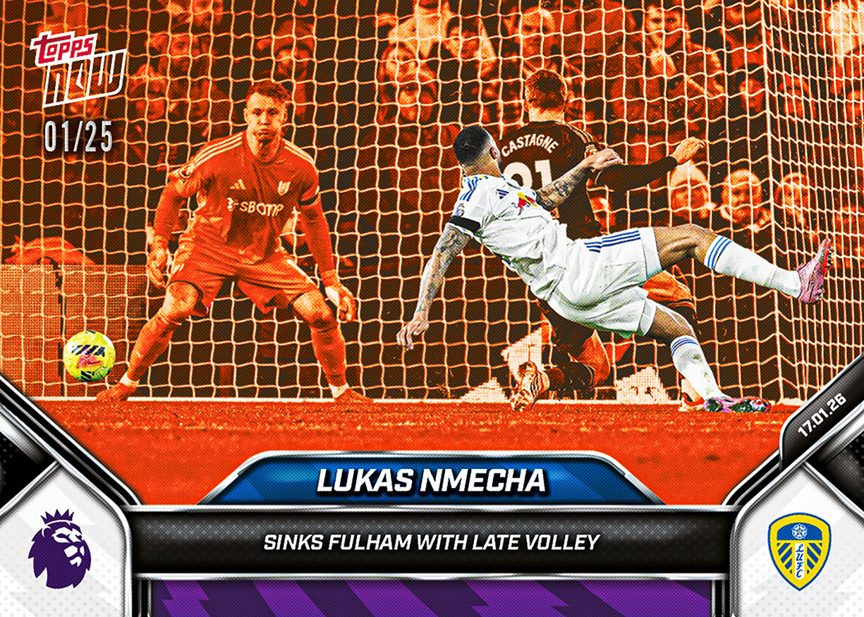 Lukas Nmecha - 2025-26 Premier League Topps NOW - Card 109 - PR: 225 - Image 5