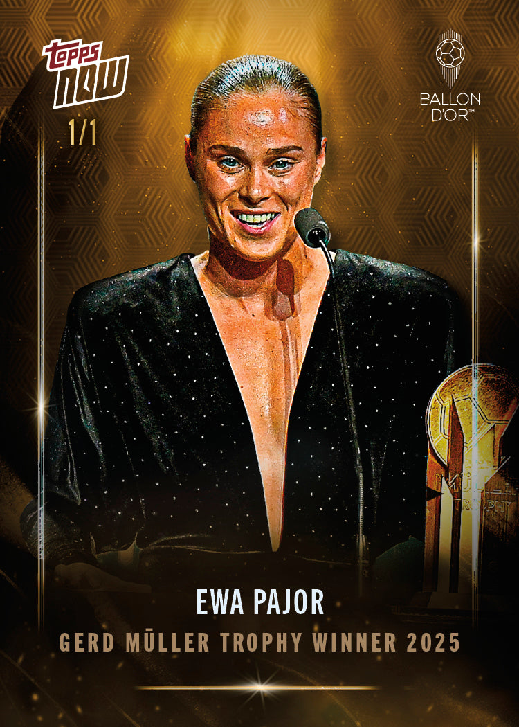 Ewa Pajor - 2025 Ballon d'Or Topps NOW - Card 4 - LOOK FOR AUTO & RELICS - PR: 538 - Image 7